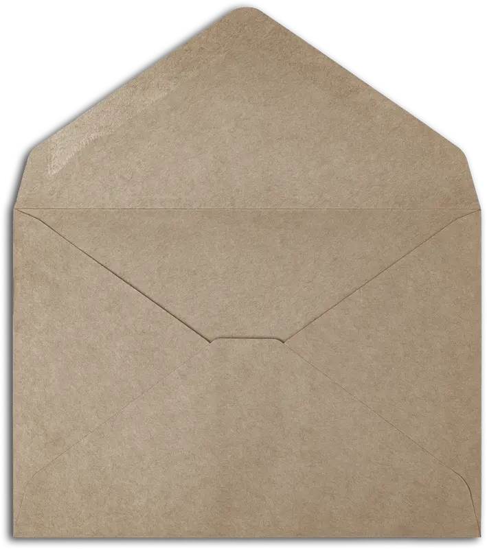 Open back envelope