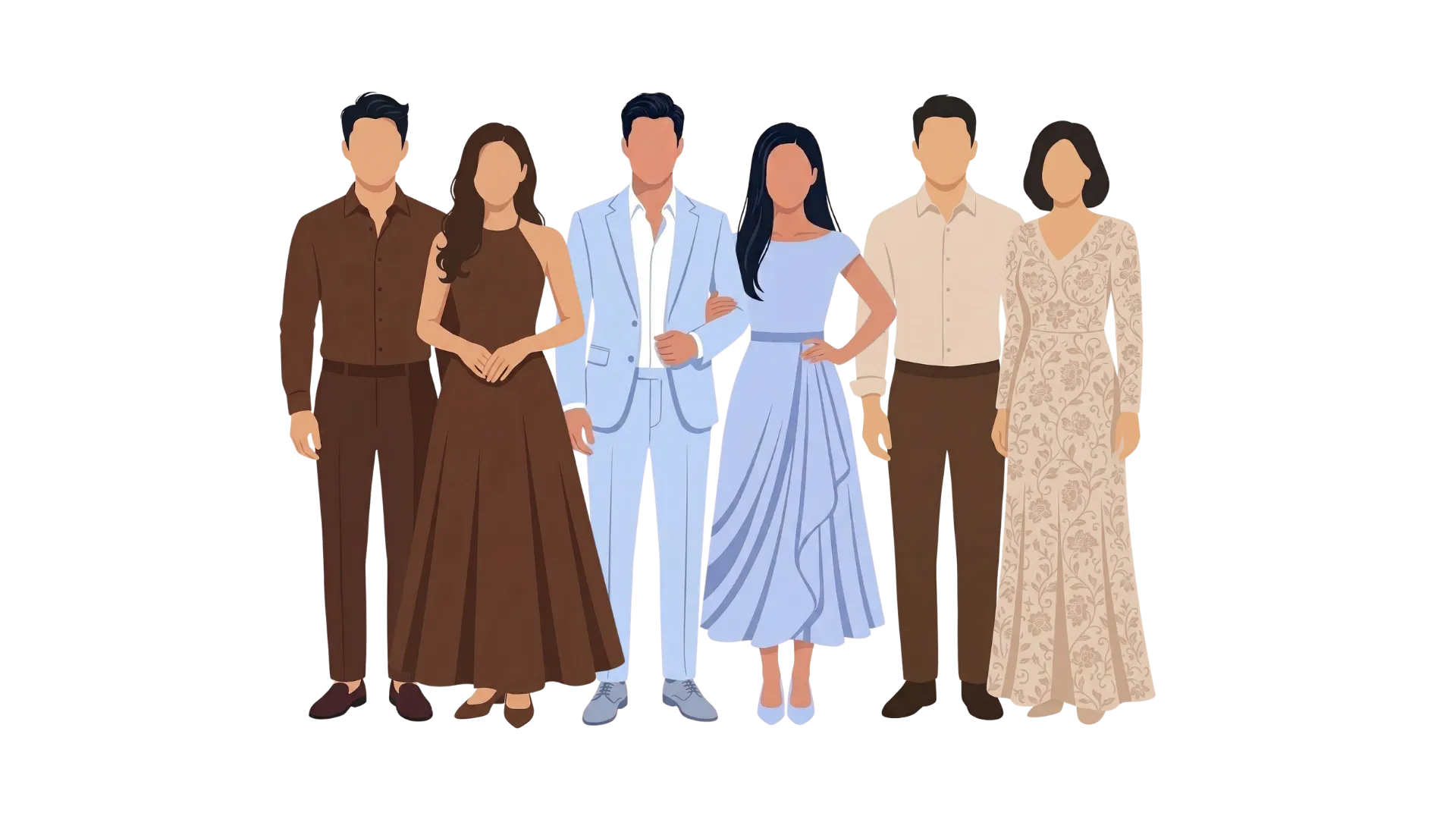 Guest dress code inspiration and recommended attire